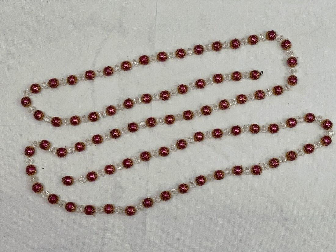 Elegant Beaded Garland New Eve Decor 96 Inches Long for Festive Charm: See pictures for details