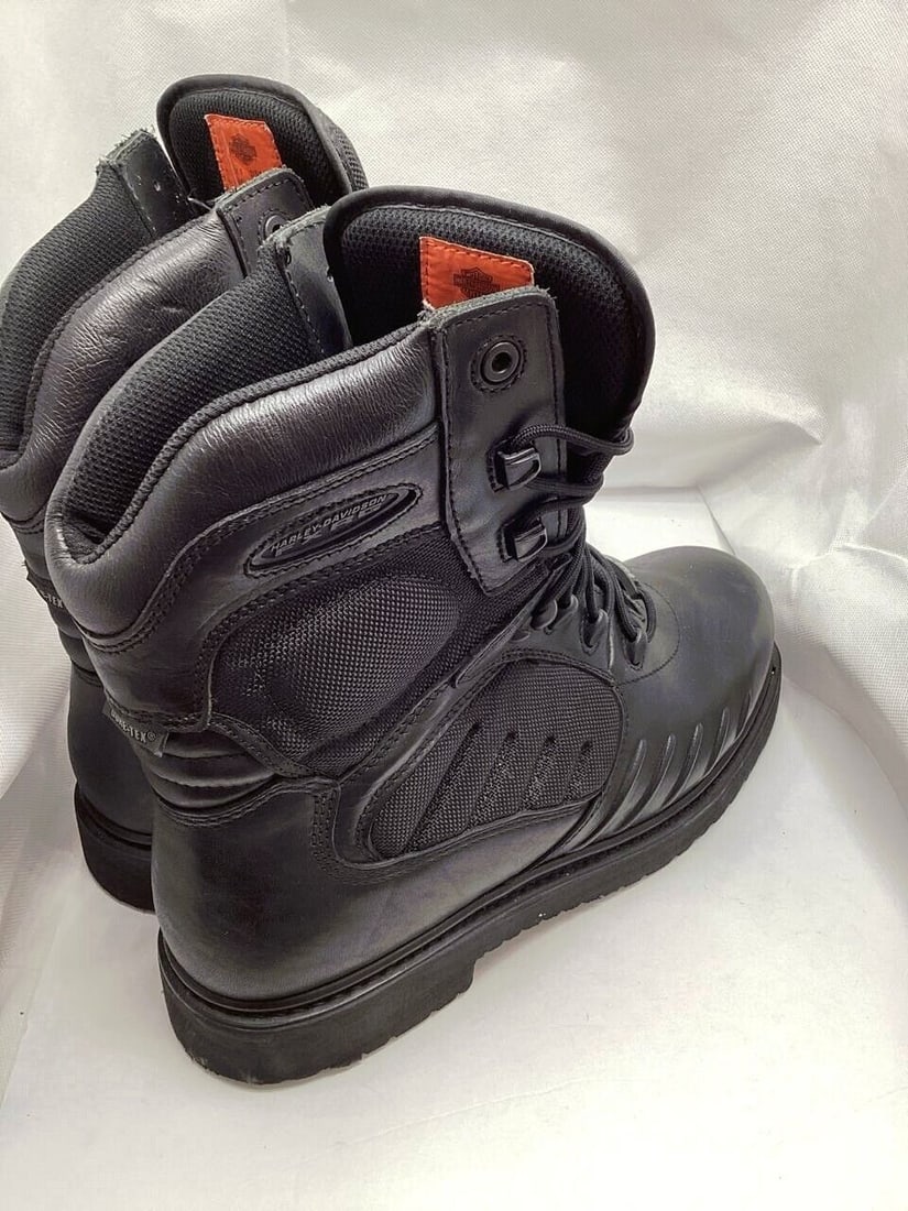 Harley Davidson Black Leather Boots With Thinsulate Insulation (1 of 6)