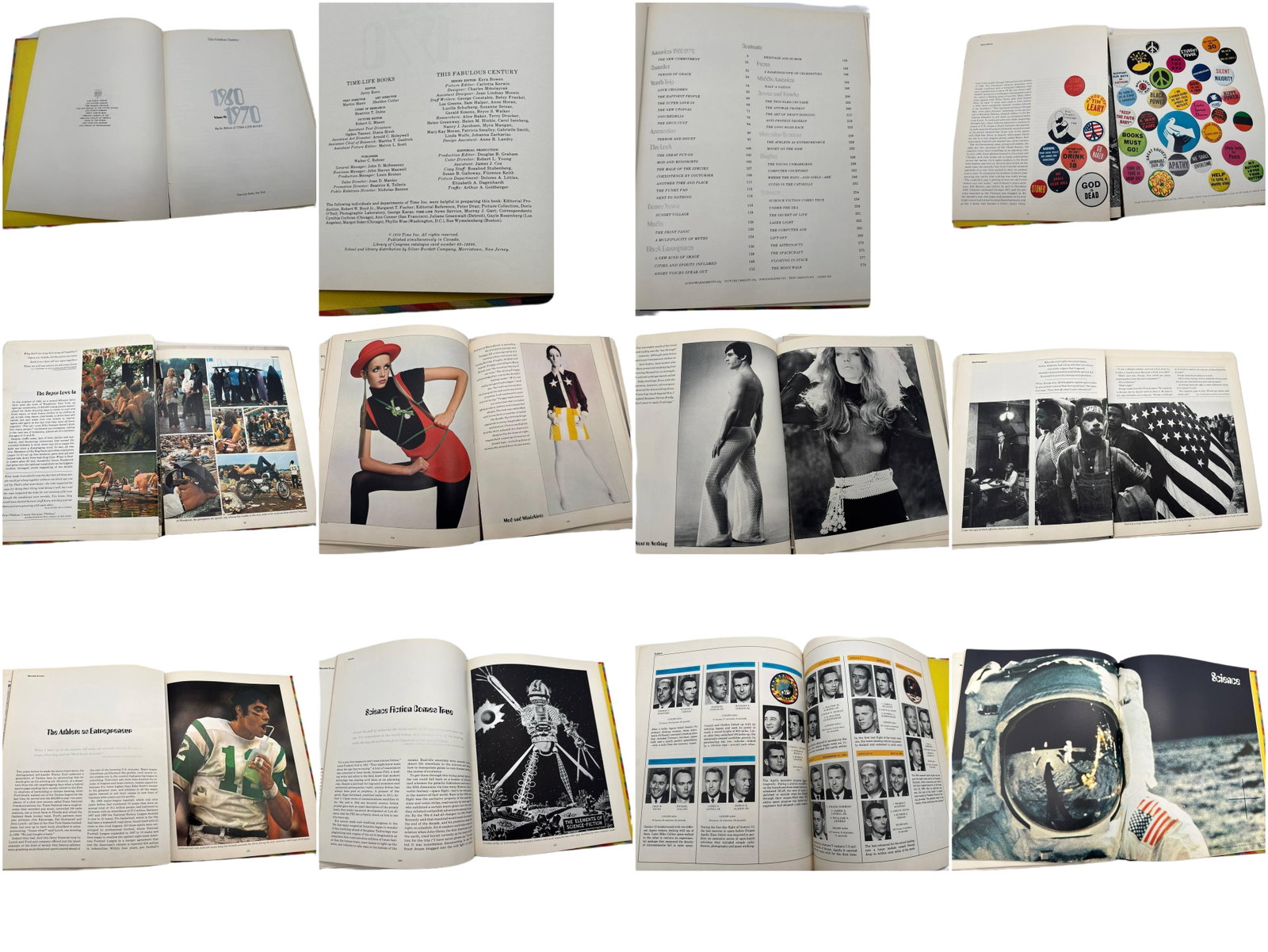 Time Life Books This Fabulous Century 1960 1970 Coffee Table Book 11x14 In: Vintage Time Life Books This Fabulous Century 1960 1970 coffee table volume featuring iconic photographs articles and cultural reflections from a decade that reshaped music fashion and social norms Th