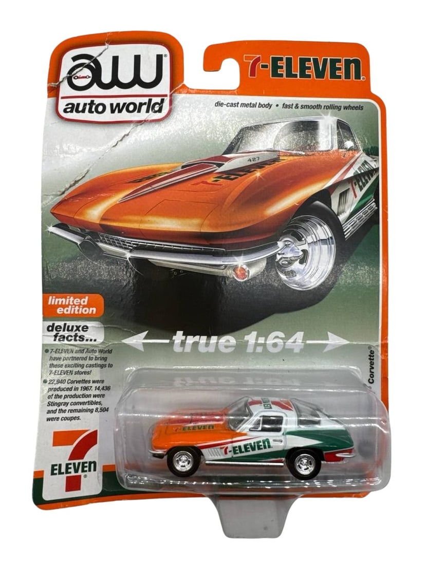 Auto World 7 Eleven Corvette True 1 64 Scale Die Cast Model Limited Edition (1 of 2)