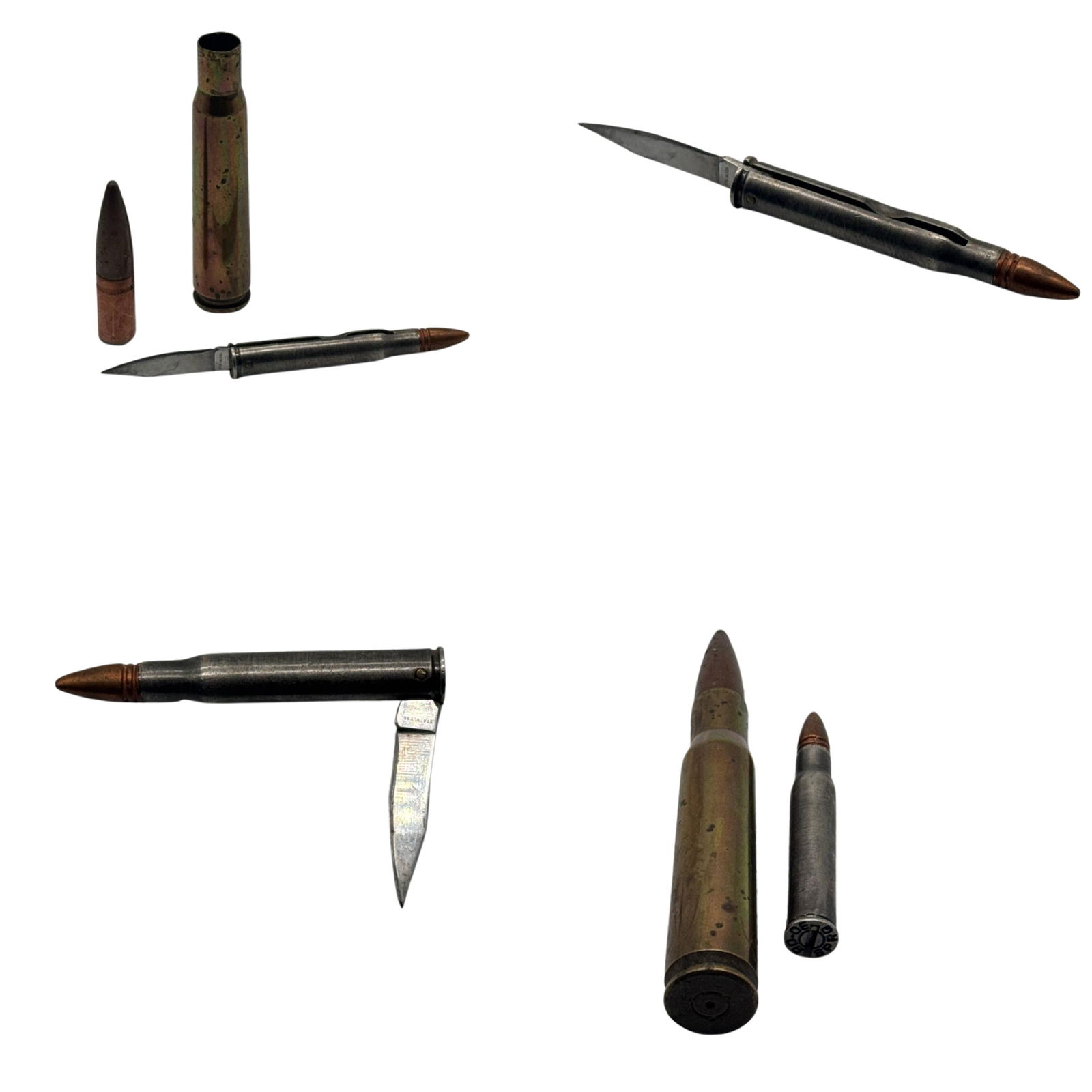 Vintage Bullet Shell Folding Pocket Knife Blade US 2 in Unique Collector Item (1 of 5)