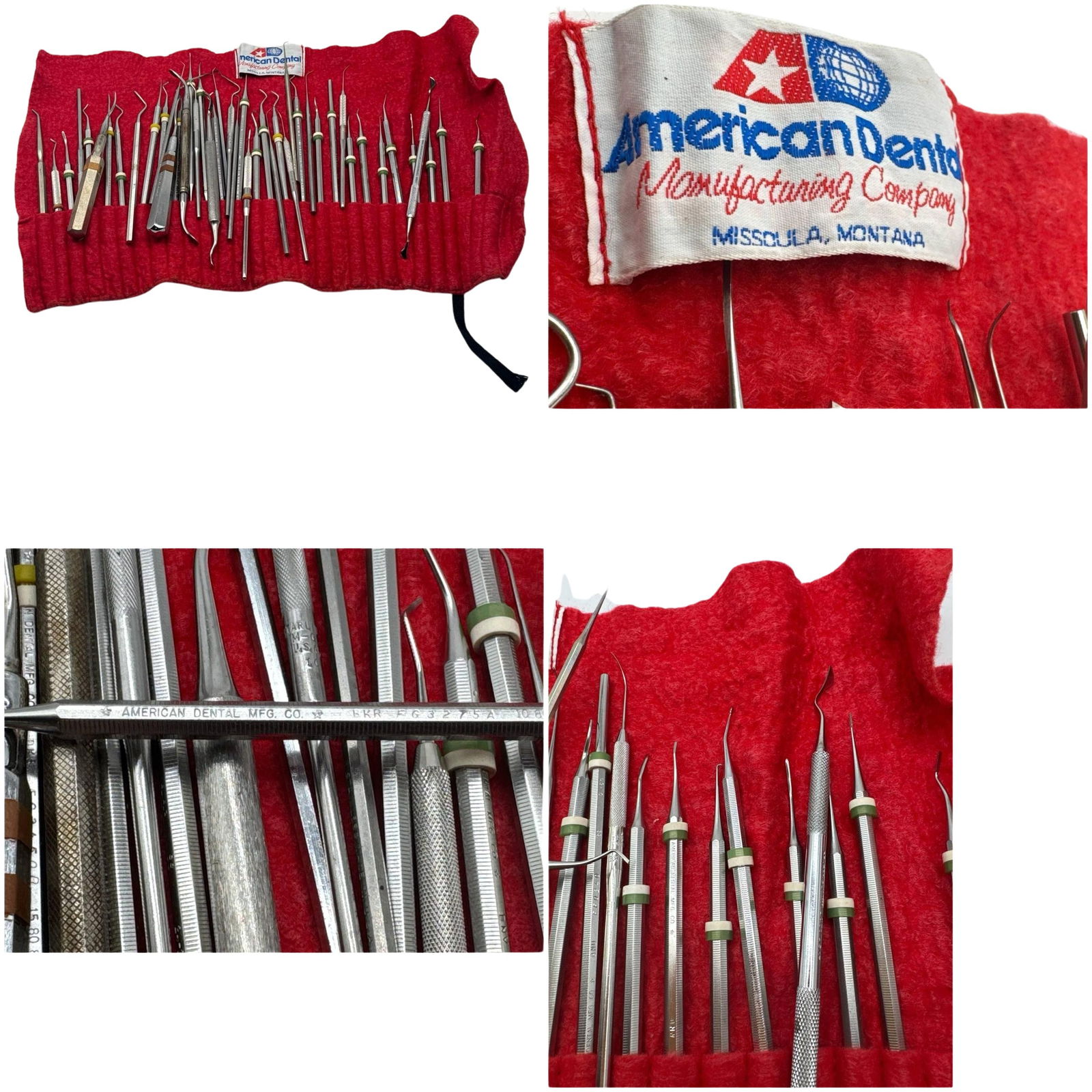American Dental Mfg Co Vintage Dental Instruments Set Missoula Montana (1 of 5)