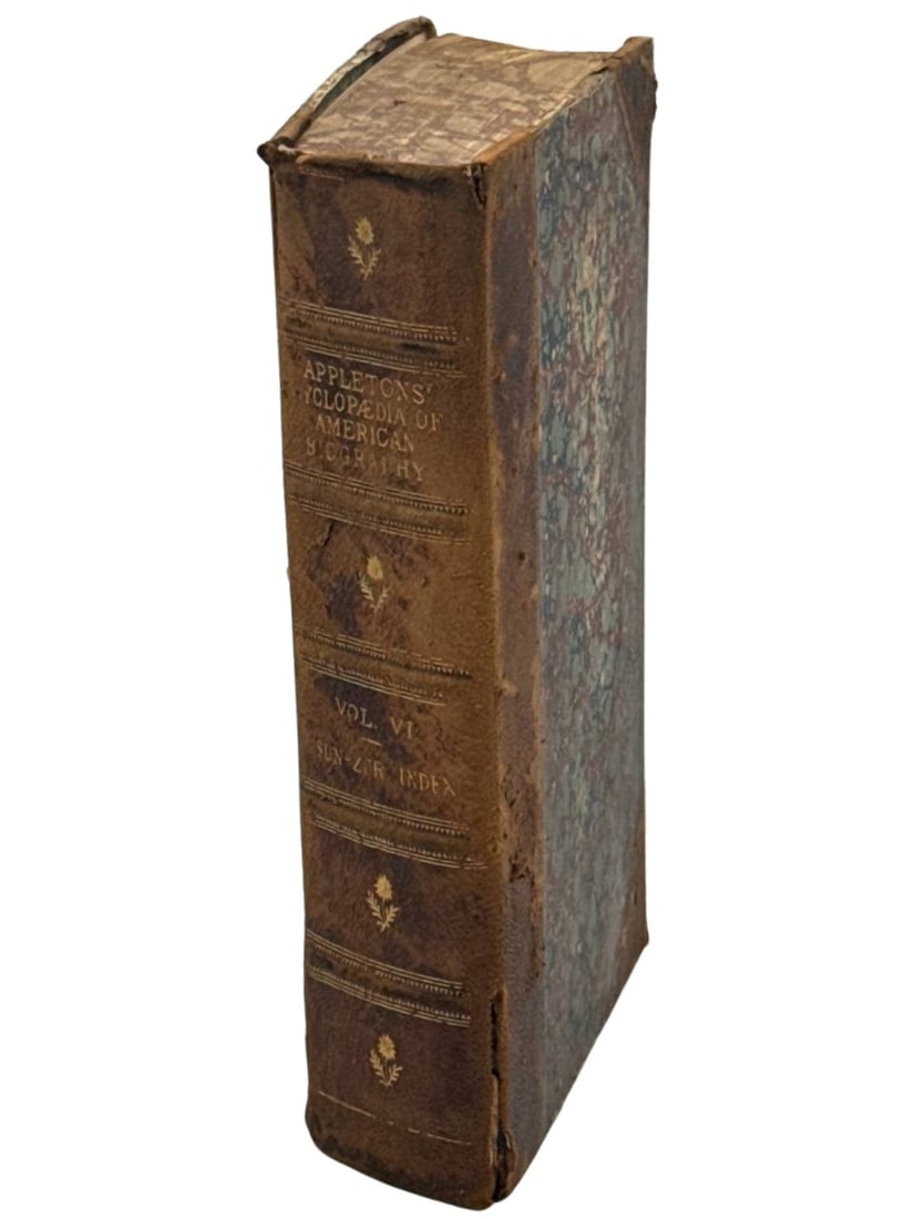 Appletons' Cyclopaedia American Biography Volume 1 Antique Book 1888: This is an antique edition of Appletons' Cyclopaedia of American Biography, Volume 1, published in 1888. A significant piece of literary history, this volume offers a wealth of biographical informatio