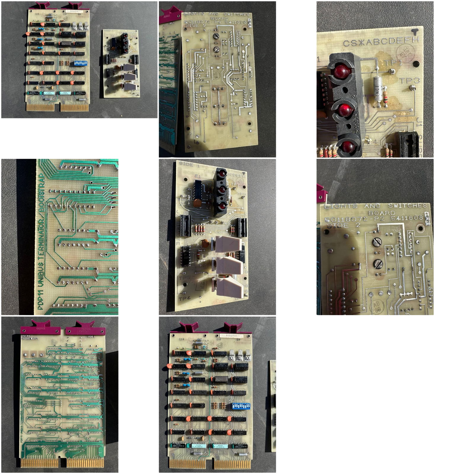 Dec PDP 11 Unibus Terminator Lights And Switches Board 5011807c P2 S411808 8x4 In 8 Oz (1 of 9)