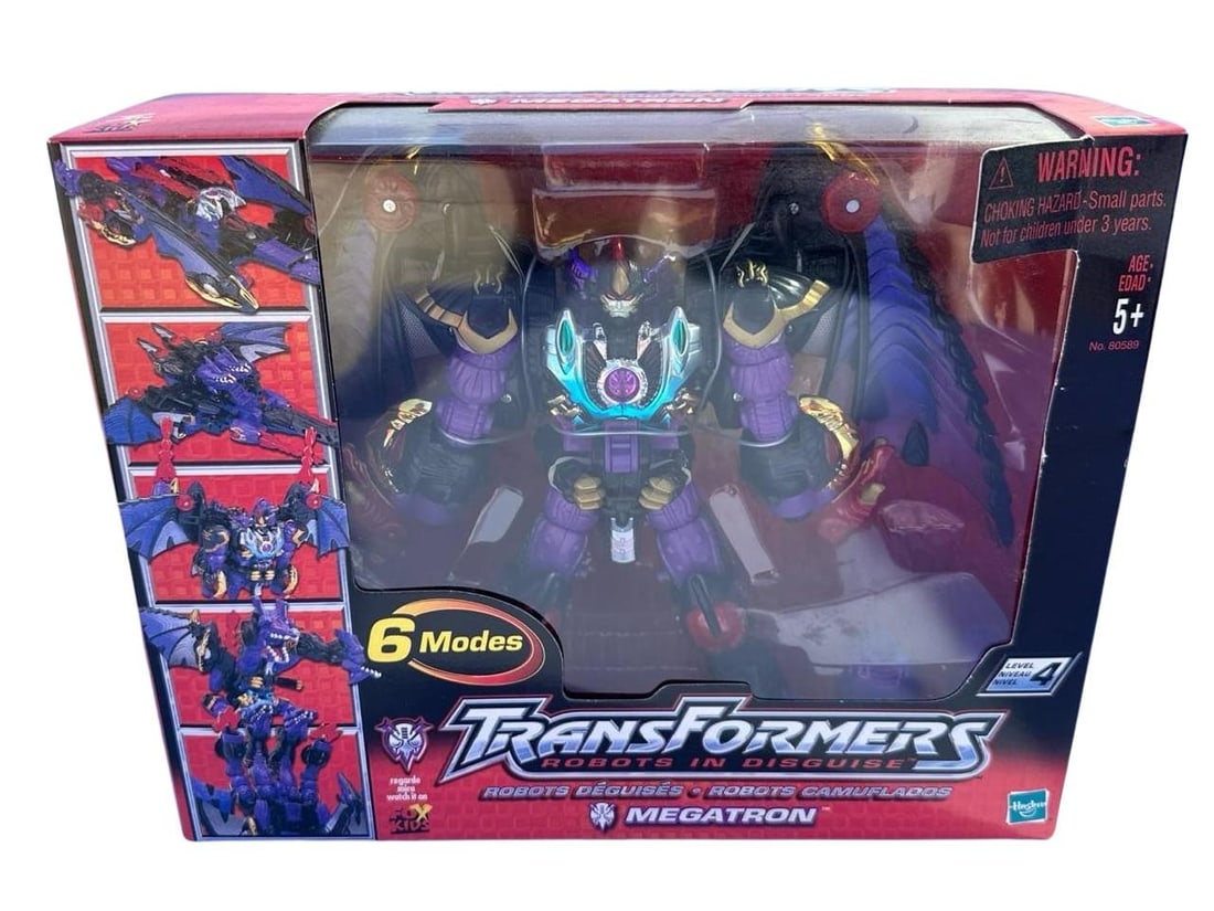 Hasbro Transformers Robots In Disguise Megatron Purple 6 Modes Action Figure 2001 (1 of 5)
