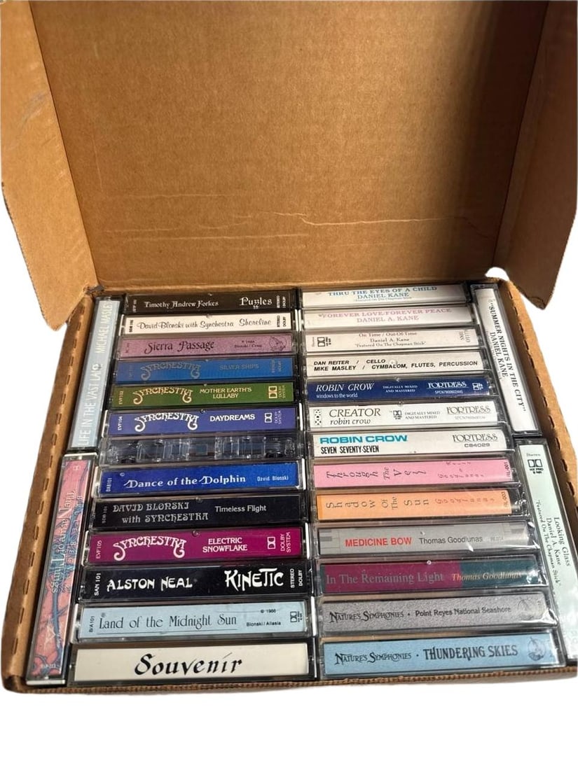 Large Collection Of Vintage Cassette Tapes Relaxation New Age Instrumental 1980s 1990s US (1 of 9)