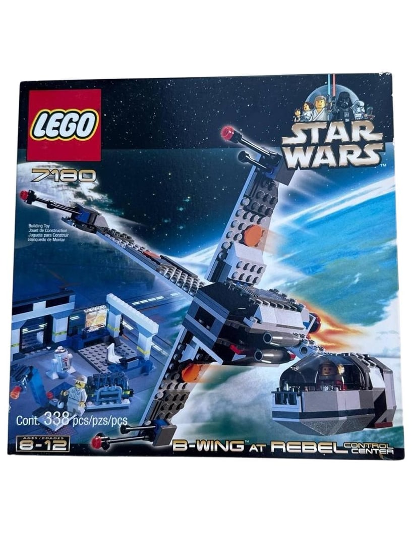 Vintage Lego Star Wars 7180 B Wing At Rebel Control Center Rare (1 of 9)