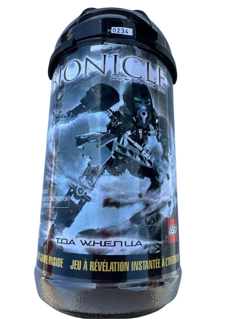 Rare Lego Bionicle Toa Whenua Mint Collectible 7in 8oz Original Canister: Rare Lego Bionicle Mint collectible from the iconic Toa Metru Whenua lineup that has captivated fans for years. This complete set includes the original canister and features all essential parts to bui
