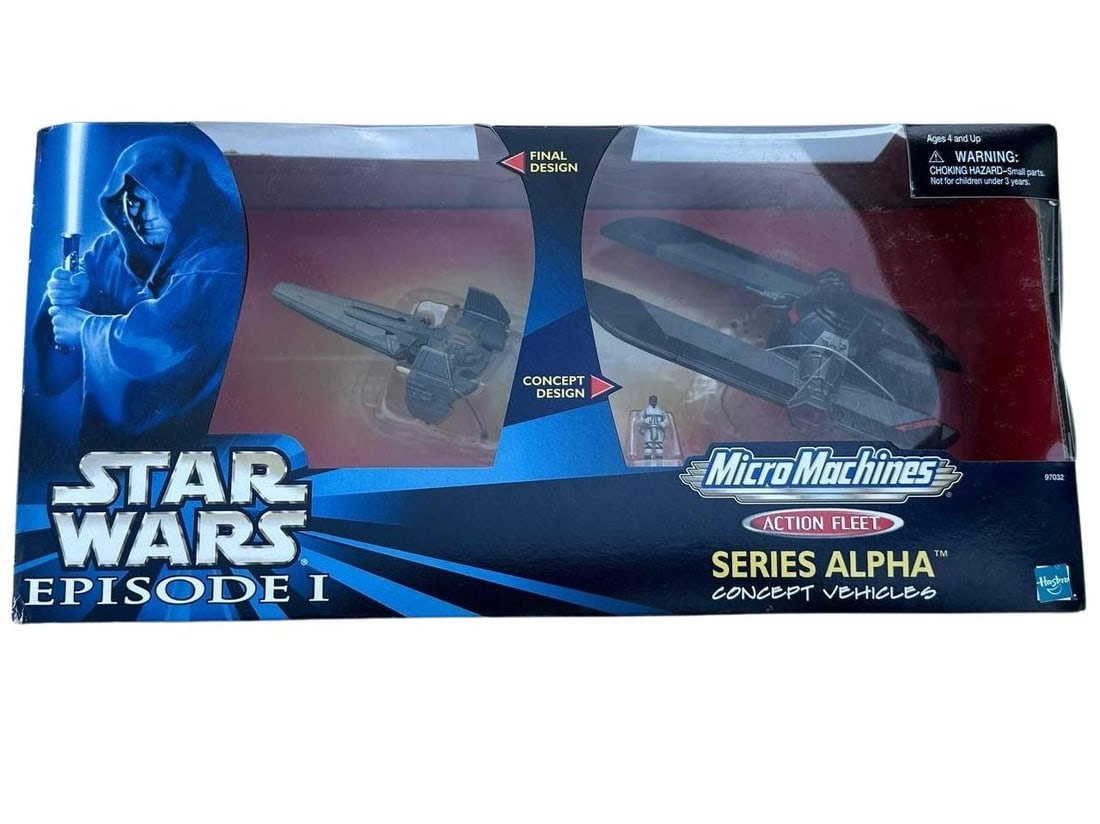 Star Wars MicroMachines Action Fleet Series Alpha Sith Infiltrator Collectible Hasbro 1999: Star Wars Episode I MicroMachines Action Fleet Series Alpha Sith Infiltrator Hasbro 1999 is a highly collectible masterpiece that excites fans and serious collectors with its detailed concept vehicle