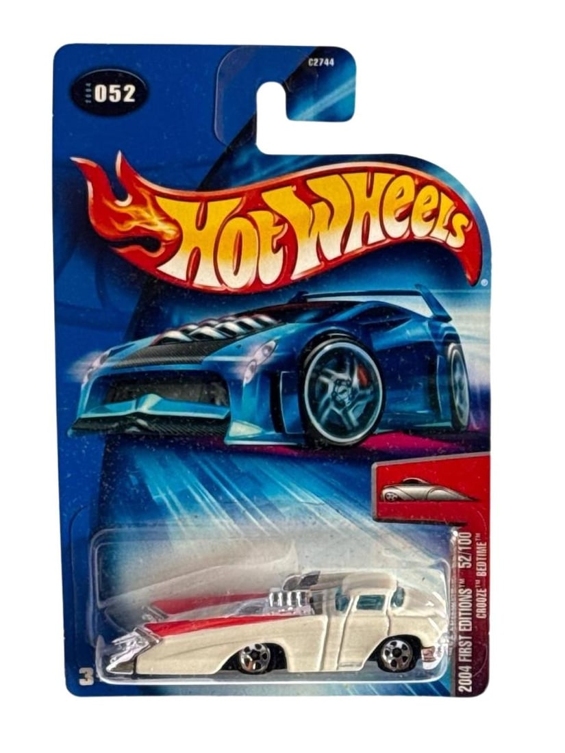 Hot Wheels 2004 First Editions Number 52 Bedtime White Collectible DieCast Car 6in (1 of 7)