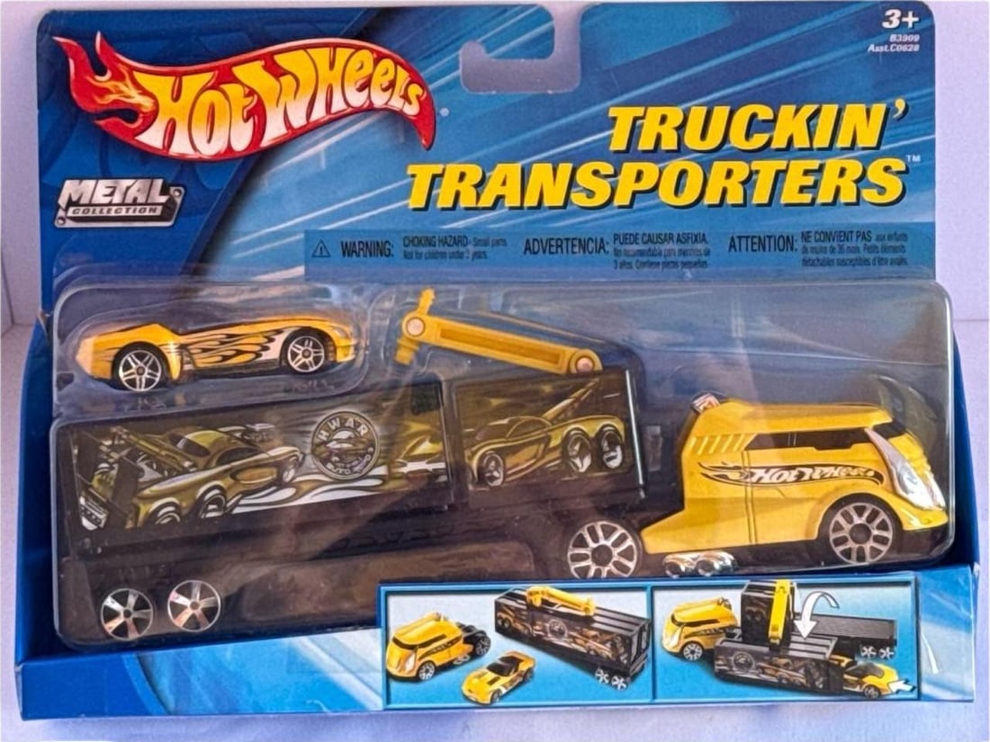 Hot Wheels Truckin Transporters B3909 AsstC0628 Yellow Diecast 10 In US (1 of 7)