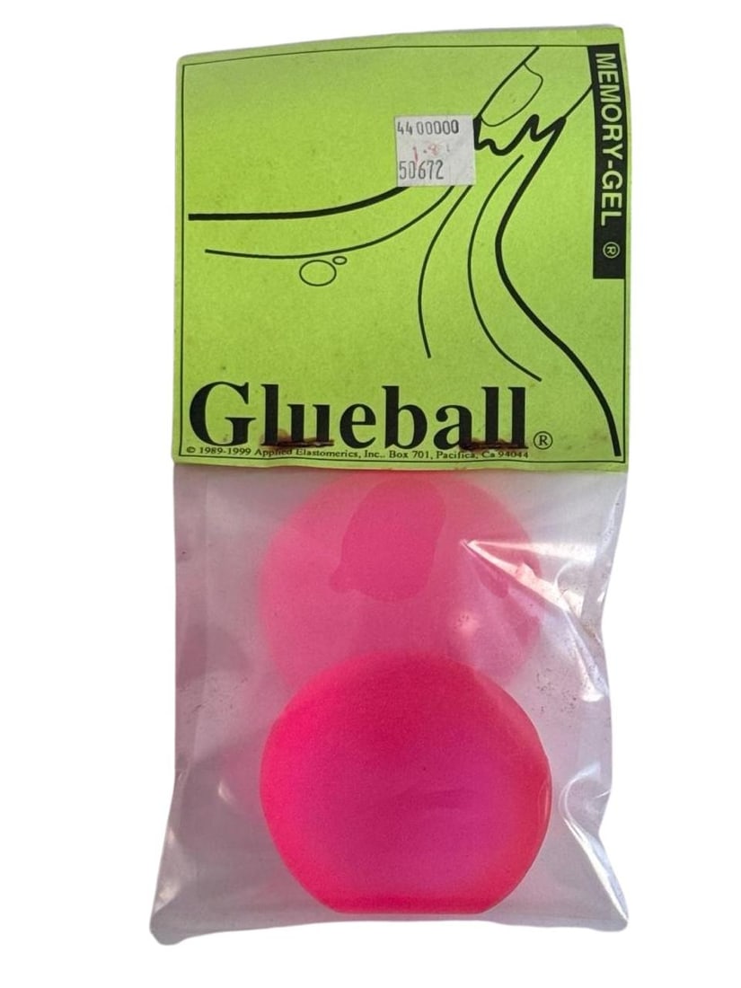 Glueball Memory Gel Pink Bouncing Sensory Ball Toy For Kids Non Toxic 2 Pack (1 of 9)