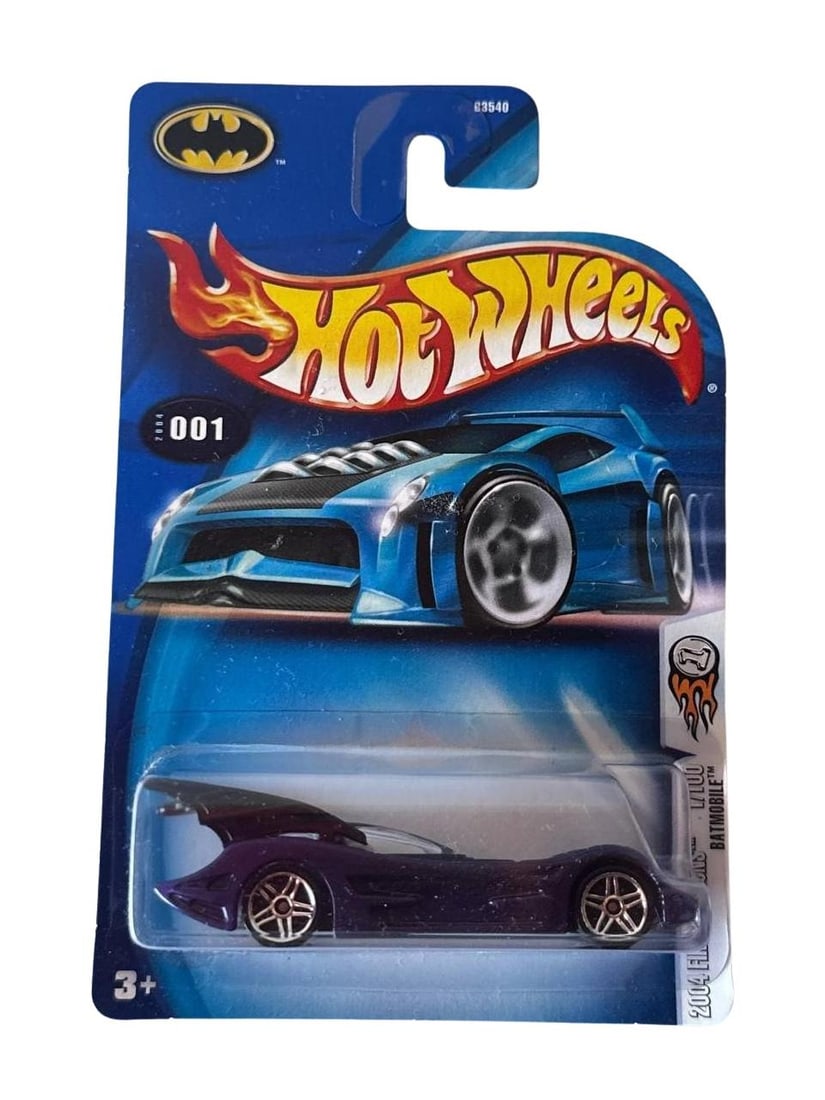 2004 Hot Wheels DC Comics Purple Batmobile First Editions Collectible 3in 1oz: 2004 Hot Wheels DC Comics Purple Batmobile First Editions is a highly coveted collectible for both Batman fans and die cast enthusiasts. This special release showcases a sleek purple finish and classi
