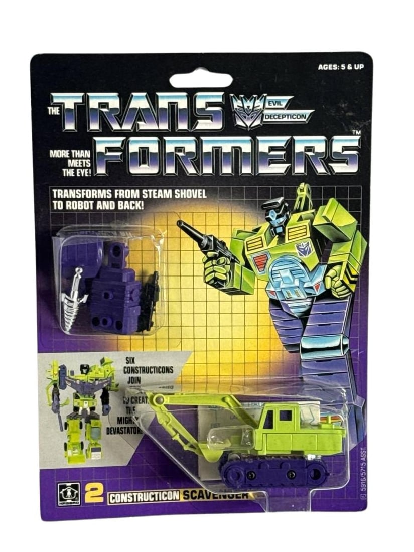 Transformers G1 Constructicon Scavenger 1984 Hasbro Action Figure Toy 5in (1 of 7)