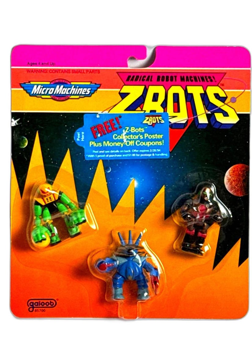 Zbots Micro Machines Galoob Vintage Action Figures Carded Collectible Toys (1 of 8)