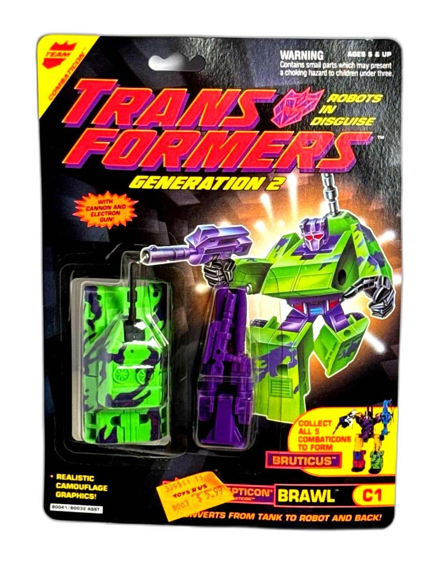 Transformers Generation 2 Hasbro Brawl Decepticon Bruticus Combiner Mint On Card G2 (1 of 6)