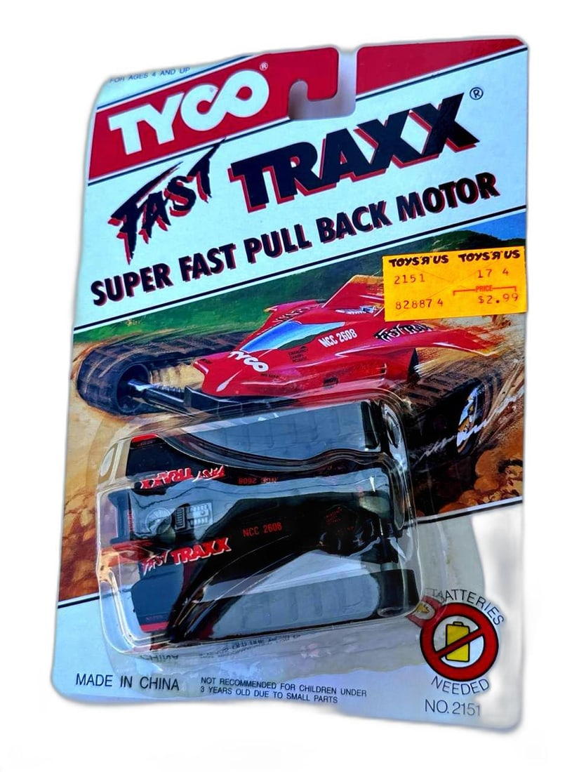 Tyco Fast Traxx Super Fast Pull Back Motor Toy Car No 2151 Sealed: Tyco Fast Traxx Super Fast Pull Back Motor Toy Car No 2151 Sealed Rare Vintage Collectible Perfect For Any Toy Enthusiast Or Collector Searching For Original Packaging And Nostalgic Racing Fun This it
