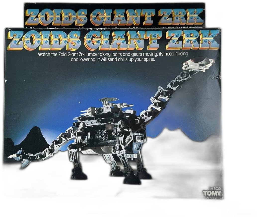 超可爱 Zoids Giant Zrk Tomy Motorized Dinosaur Robot Model Rare ロボット