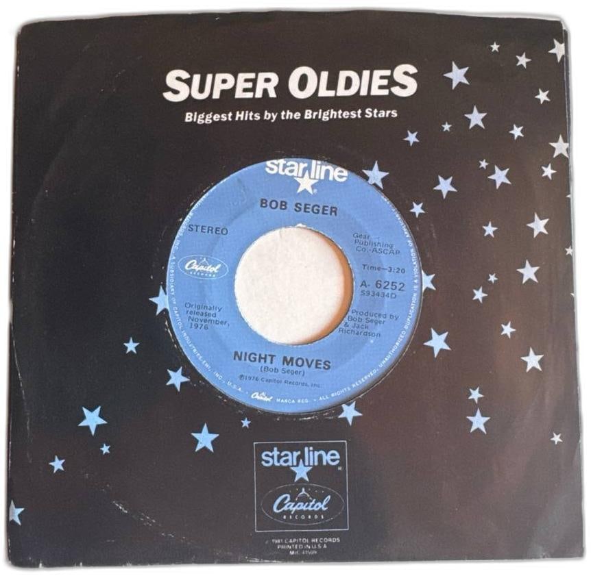 Bob Seger Night Moves Vinyl 45 Single Starline Capitol Record (1 of 3)
