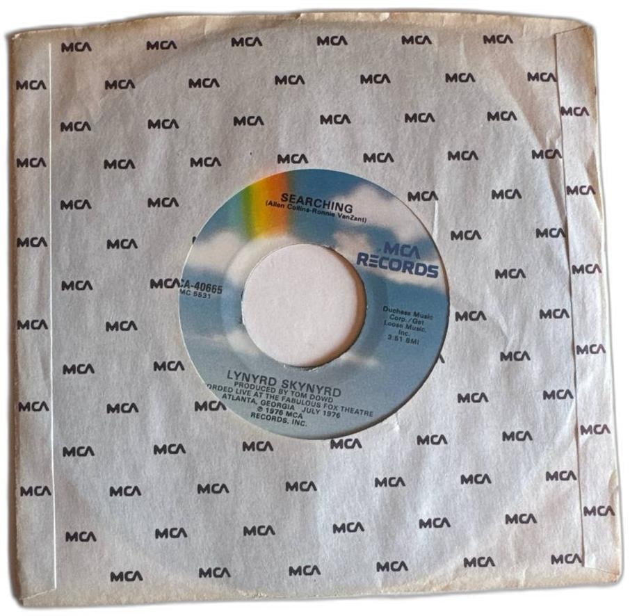 Rare Lynyrd Skynyrd 1976 Searching 7 Inch Vinyl Single Mca Records (1 of 4)
