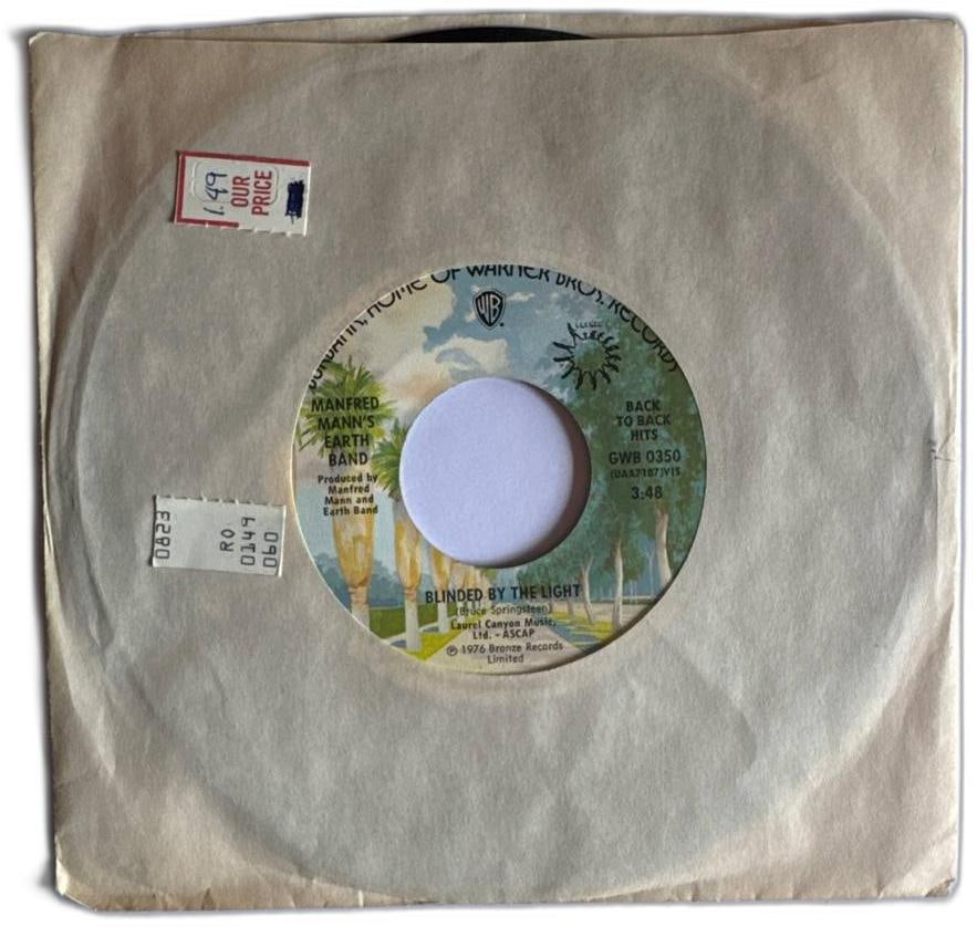 Manfred Manns Earth Band Blinded By The Light 1976 7 Inch Vinyl Single US Press (1 of 4)