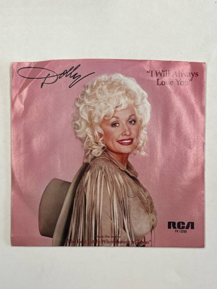 Dolly Parton I Will Always Love You Pink 7 Inch Vinyl Single RCA 1982 (1 of 4)