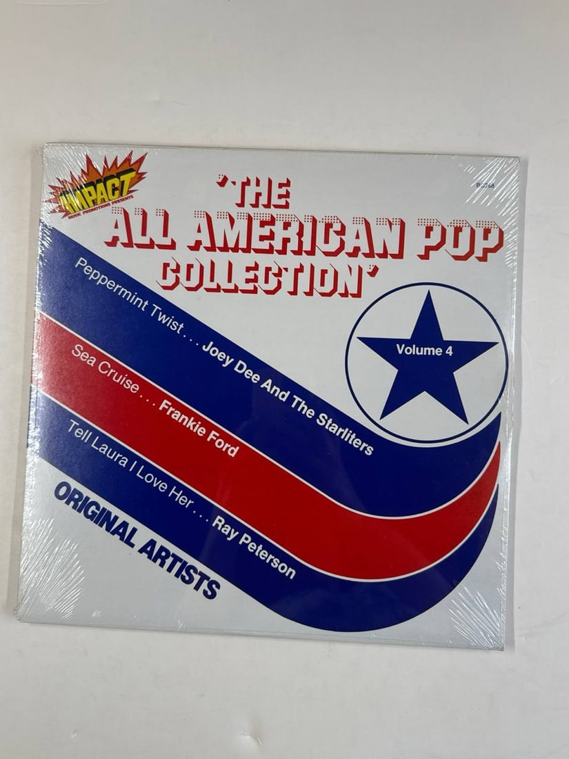 All American Pop Collection Volume 4 Vinyl Record Sealed Mint New: All American Pop Collection Volume 4 Vinyl Record sealed in mint new condition by Impact Music Promotion Inc is an incredible compilation of iconic American pop hits. Released in 1980, this album feat