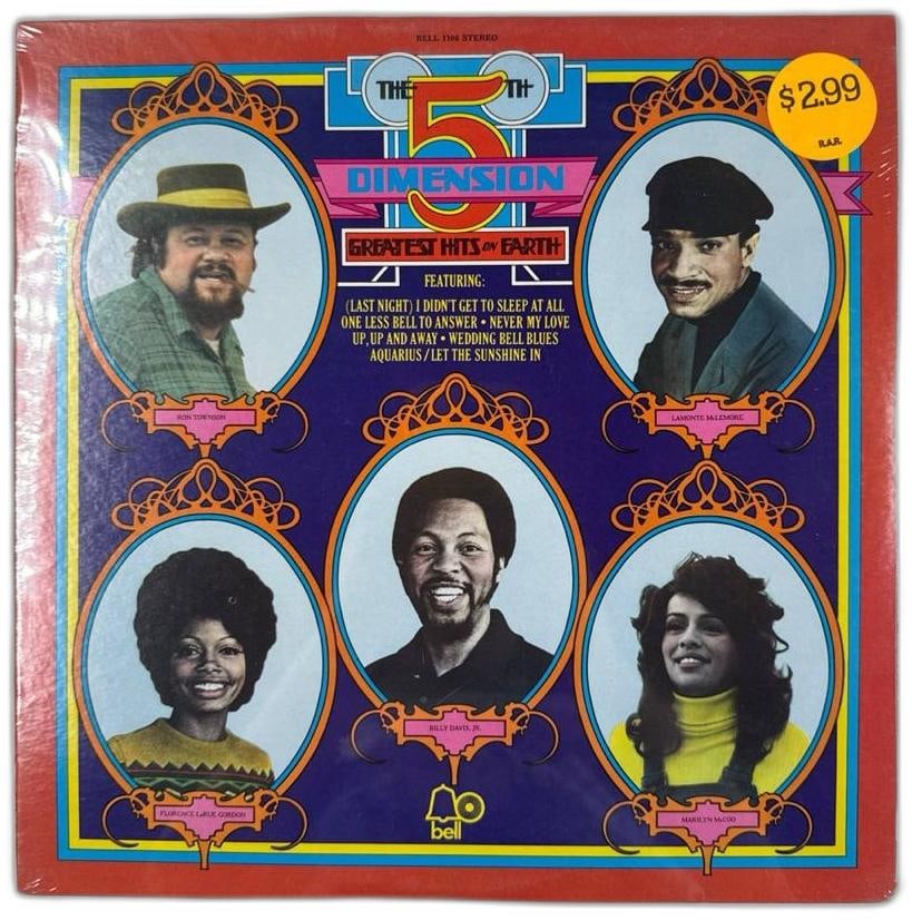 The 5th Dimension Greatest Hits On Earth Vinyl Record Sealed Mint New: The 5th Dimension Greatest Hits On Earth sealed mint new is a timeless piece of music history. Released under Bell Records around 1972, this iconic collection showcases the smooth harmonies and uplift