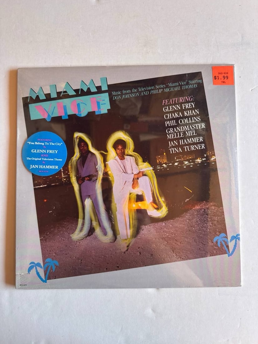 Miami Vice Original Television Series Soundtrack Sealed Unopened 12 Inch Vinyl Record Rare (1 of 2)