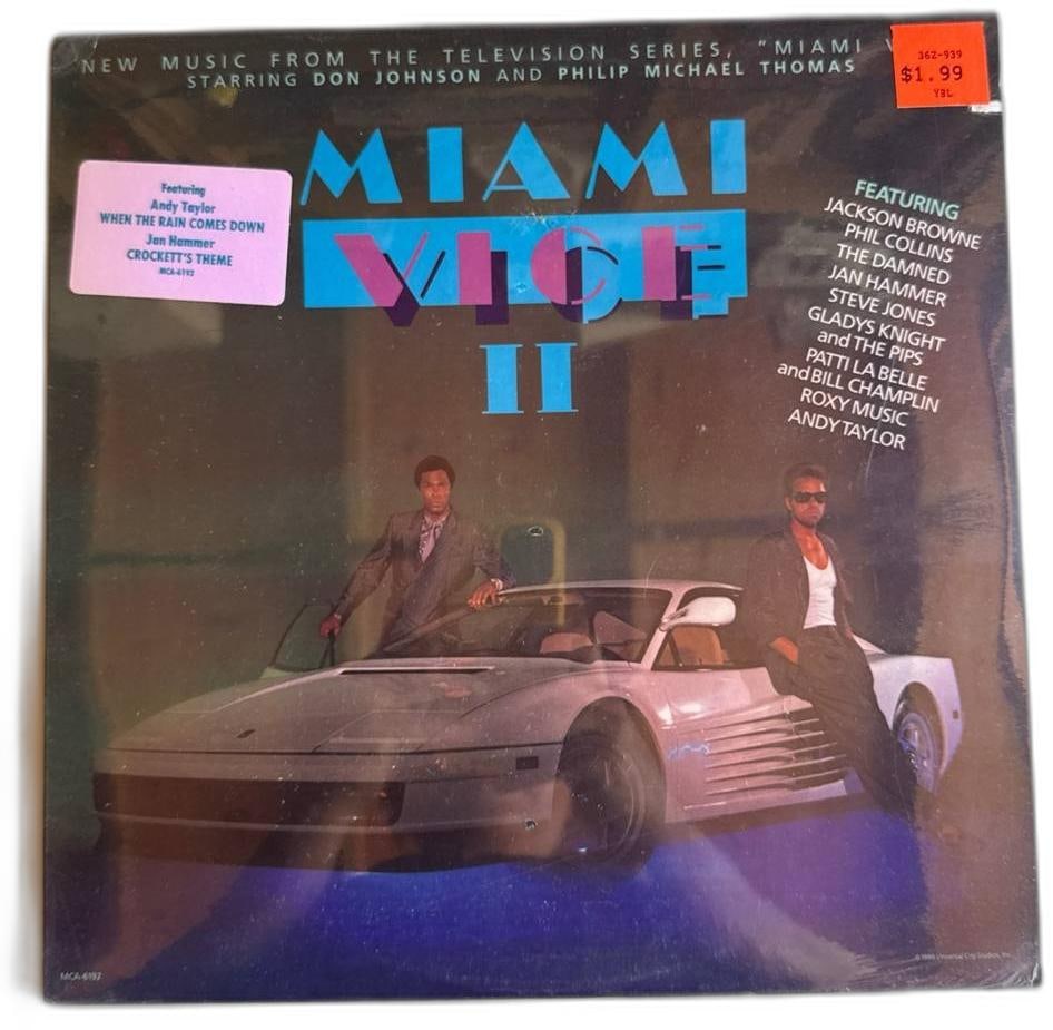 Vintage Miami Vice II Soundtrack LP Sealed Unopened Original MCA 6192 12 Inch (1 of 2)