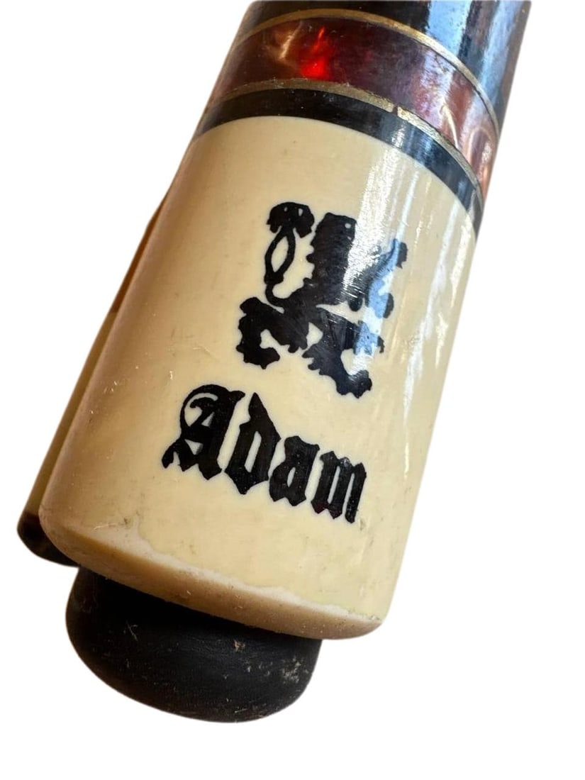 Adam Vintage Billiard Pool Cue With Maple Inlay 58in 16oz Wooden Shaft (1 of 11)