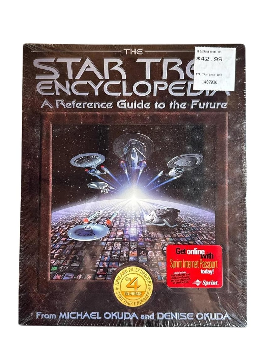 Star Trek Encyclopedia A Reference Guide To The Future Michael Okuda 1997 CD ROM Windows95 Mac (1 of 9)