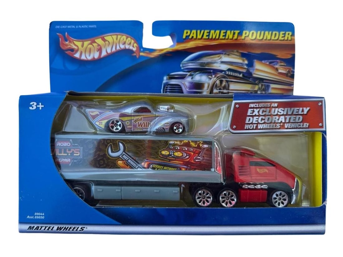Hot Wheels Mattel Pavement Pounder 89044 Asst 89850 Collectors Transporter Car Set (1 of 5)