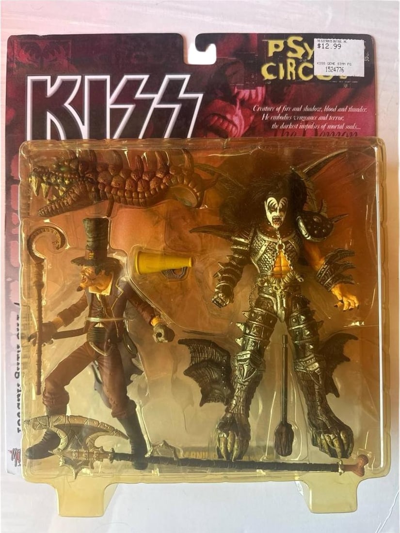 Kiss Psycho Circus Todd McFarlane 1998 Vintage Collectible Action Figure Set 7in Sealed (1 of 9)