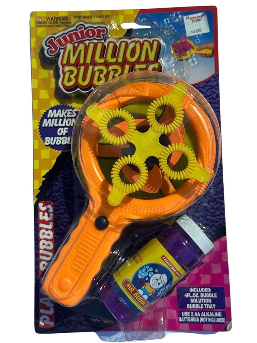 Junior Million Bubbles Orange Bubble Wand Refill 4oz Battery Powered: Junior Million Bubbles Orange Bubble Wand Battery Powered Refill Perfect Gift For Kids Outdoor Fun And Bubble Enthusiasts This bright orange wand is designed to create countless bubbles for endless en