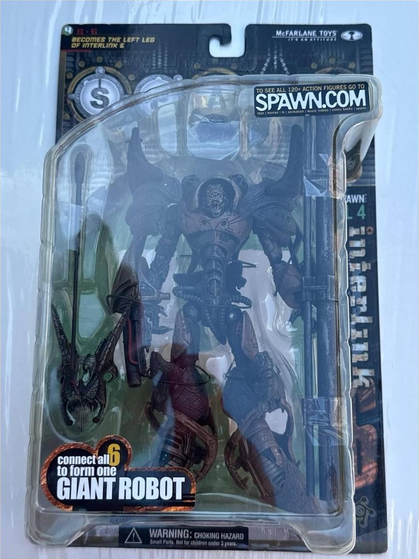 McFarlane Spawn Series 18 Interlink 6 Limited Edition Robot 6in 1998 Mint (1 of 9)