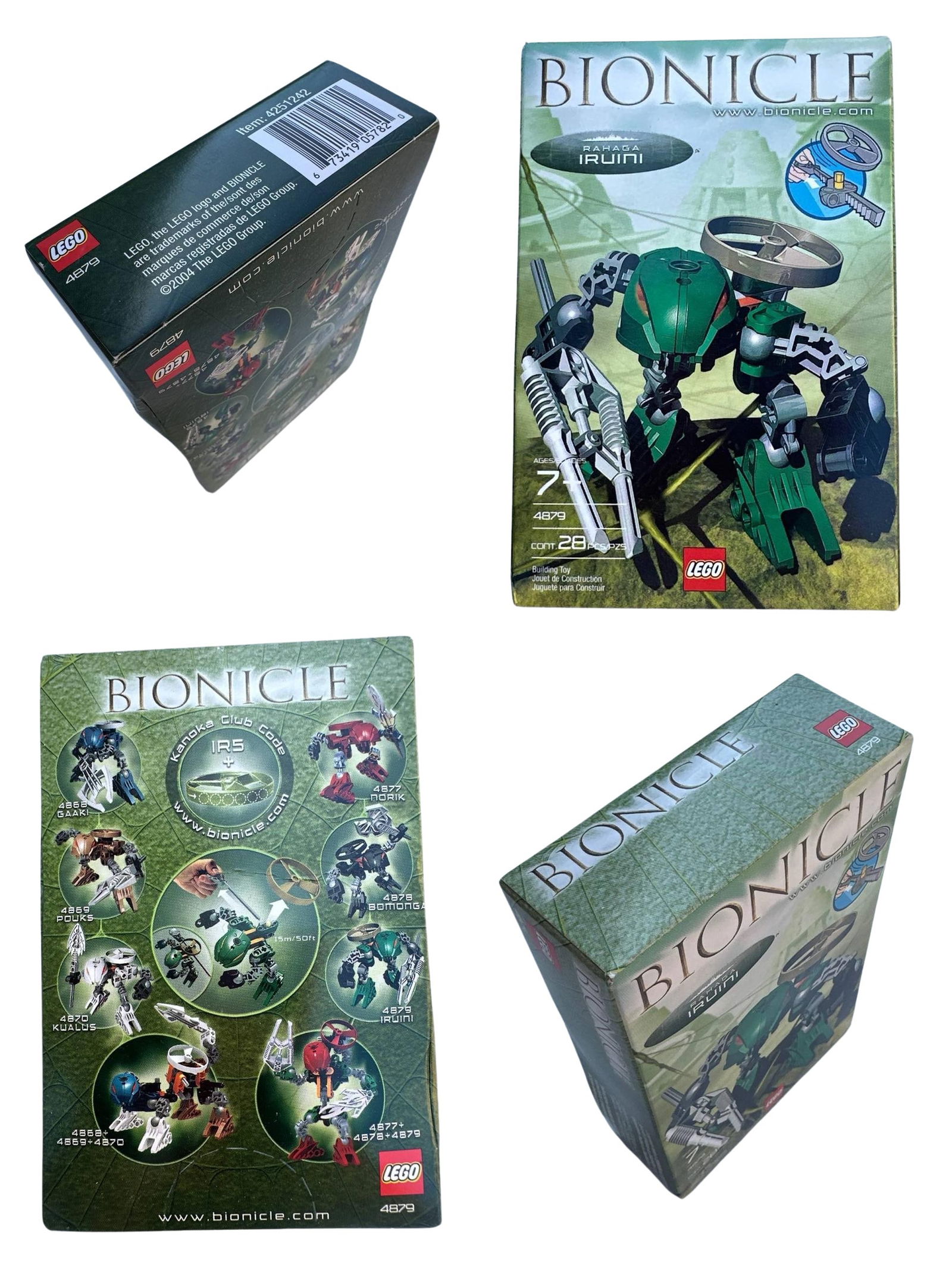 Lego Bionicle Rahaga Iruini Set 4879 28 Pieces Constructible Figure Unopened: Lego Bionicle Rahaga Iruini Set 4879 28 Pieces Constructible Figure Unopened is a sought after collectible that brings to life the imaginative realm of Bionicle. This original set from 2004, featuring