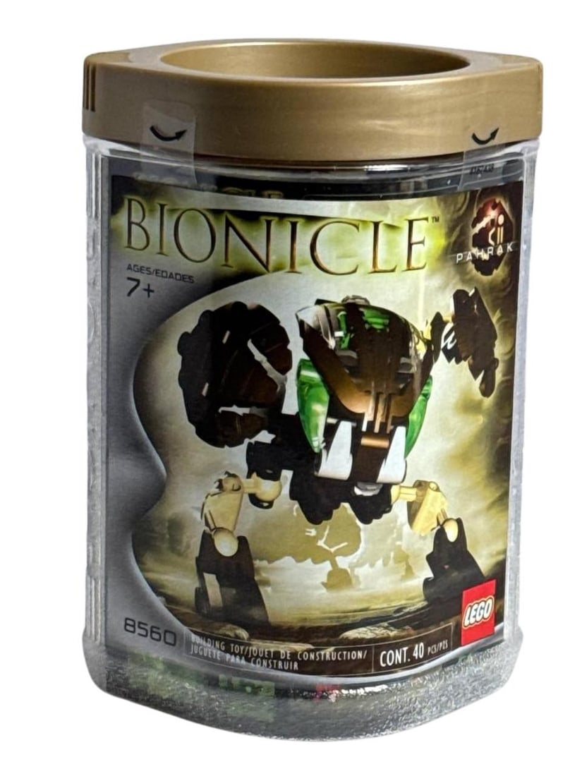 Lego Bionicle Pahrak 8560 Vintage Canister Set New Rare 2002 40 Pcs (1 of 9)