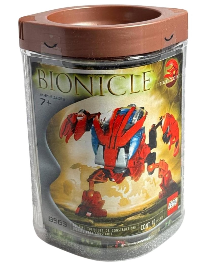 Lego Bionicle Tahnok 8563 Red Krana Action Figure Toy 2002 Edition (1 of 6)