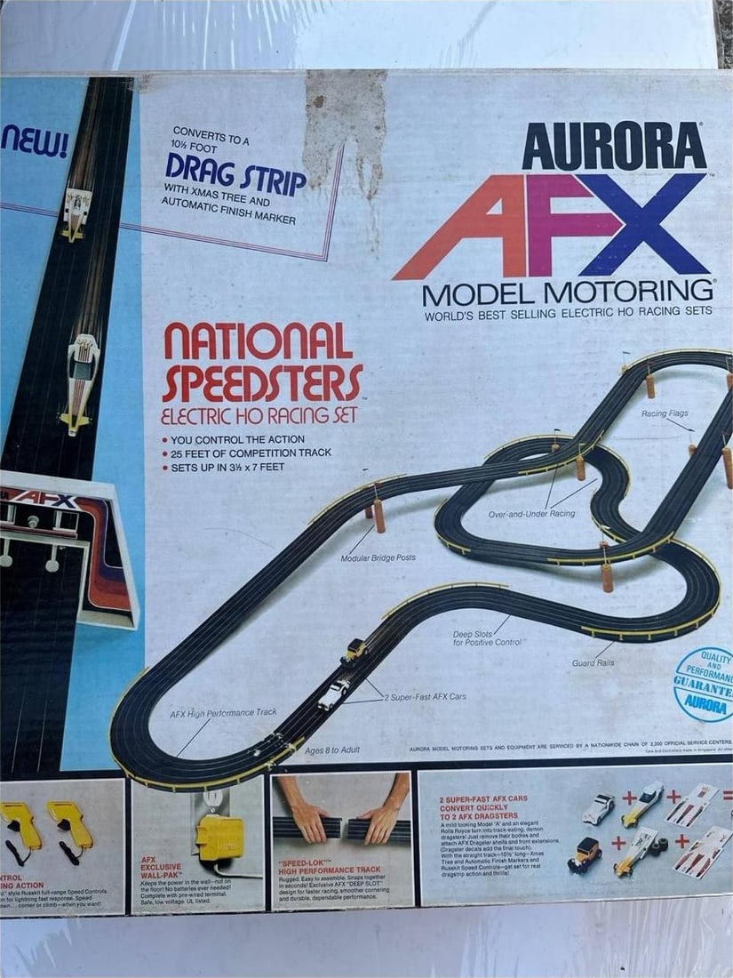 Aurora AFX Electric HO Racing Track National Speedsters Vintage (1 of 9)