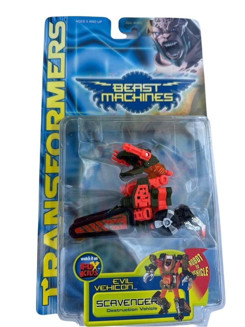 Hasbro Transformers Beast Machines Evil Vehicon Scavenger Action Figure 6 In (1 of 9)