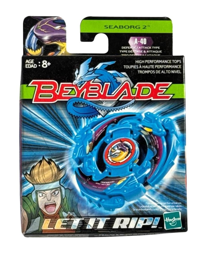 New Sealed Hasbro Beyblade Seaborg 2 Attack Defense Spinning Top Toy (1 of 5)