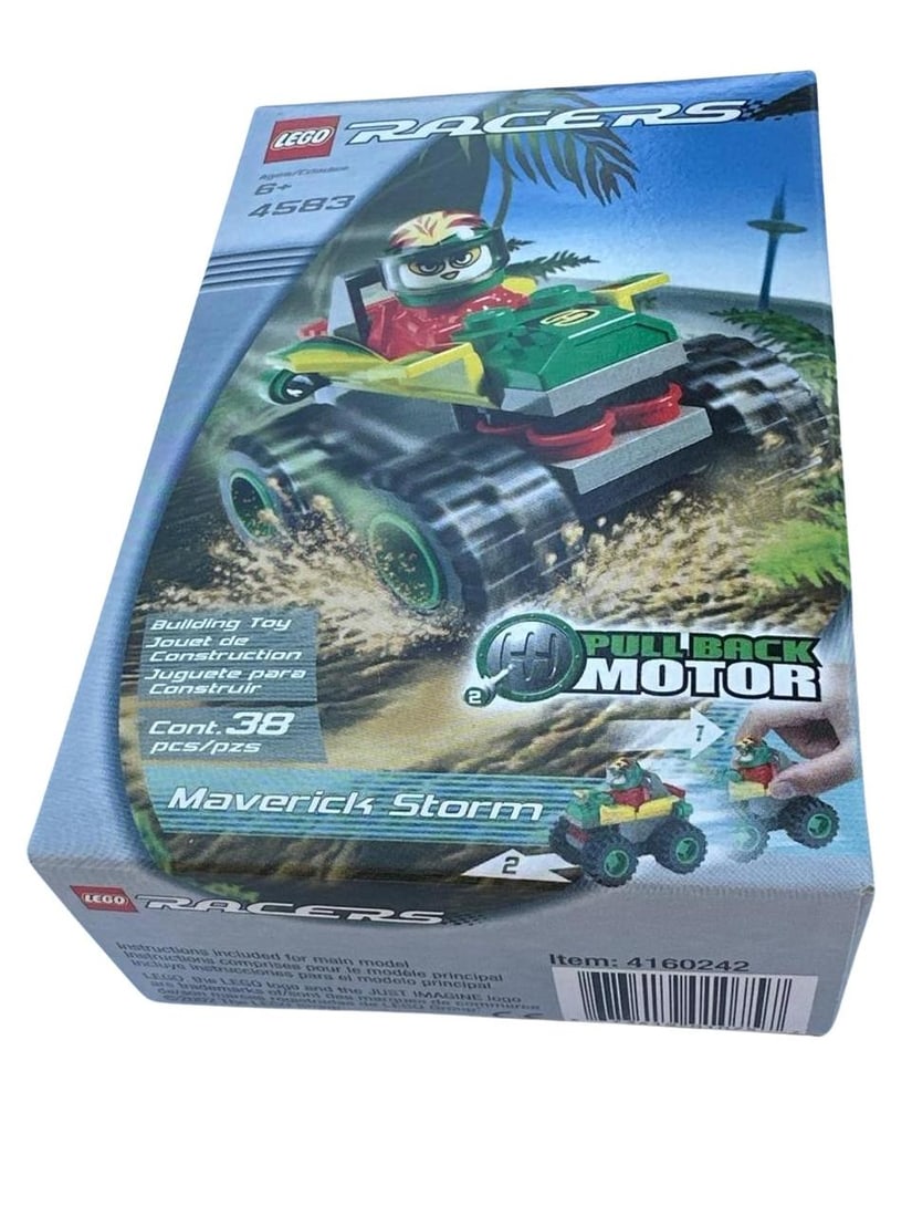LEGO Racers 4583 Maverick Storm Pull Back Motor Building Toy 38 Pieces US Set: LEGO Racers 4583 Maverick Storm Pull Back Motor Building Toy with 38 pieces is a rare find for collectors and enthusiasts of unique construction sets. This iconic release showcases an innovative pull