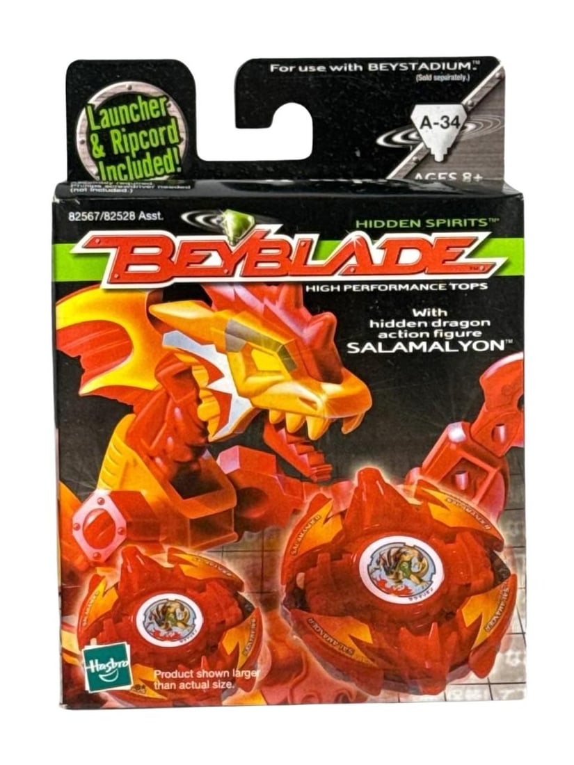 Beyblade Hidden Spirits Salamalyon Hasbro High Performance Tops With Hidden Dragon Action Figure (1 of 5)
