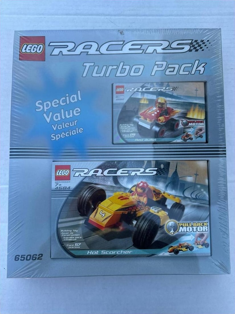 Lego Racers 65062 Special Value Turbo Pack Pullback Mint Condition Special Limited Edition (1 of 9)