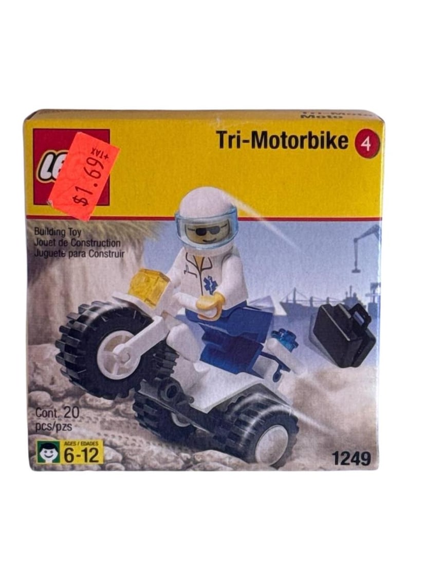 Lego Tri Motorbike Building Toy Minifigure Set 1249 20 Pieces Age 6 12 (1 of 6)