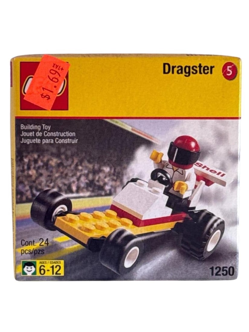 Lego 1250 Dragster And Just Imagine Building Toy 4in Box Rare Vintage Set 1999 (1 of 4)