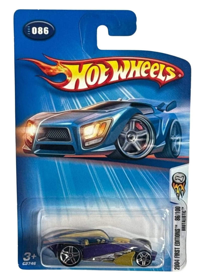 Hot Wheels 2004 First Editions 86 Of 100 Brutalistic Purple Gold Car (1 of 5)