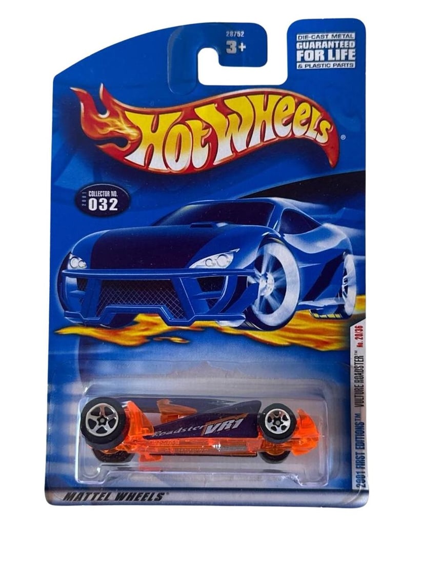 Hot Wheels 2004 First Editions Vulture Roadster Collector 032: Hot Wheels 2004 First Editions Vulture Roadster Collector 032 is a sought after die cast collectible that showcases the iconic flair and timeless design of the brand. This car highlights a sleek silho