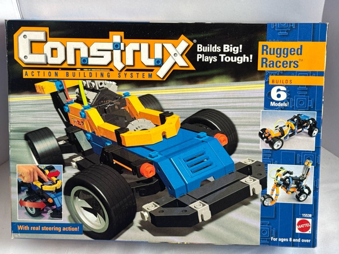 Mattel Construx Rugged Racers 1996 Action Building System Set 6 Models For Kids (1 of 4)
